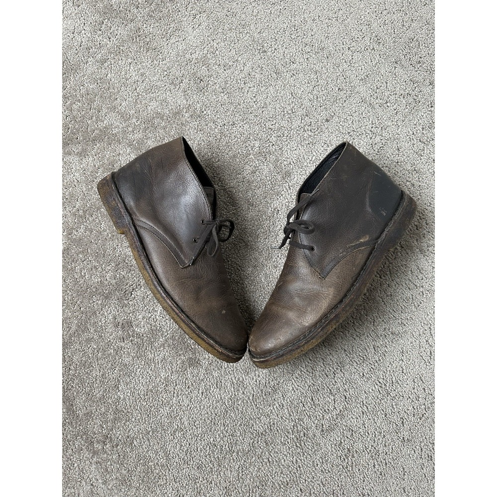 Mens Boots FRAU DESERT BOOTS WITH CREPE SOLE, Made In Italy, Size US 12